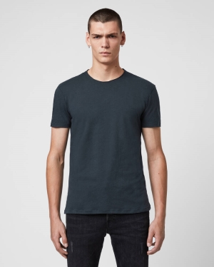 Camiseta Allsaints Figure Crew Hombre Azul Marino | BT2469317