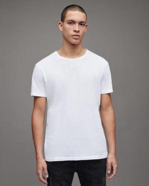 Camiseta Allsaints Figure Crew Hombre Blancos | WN1409368