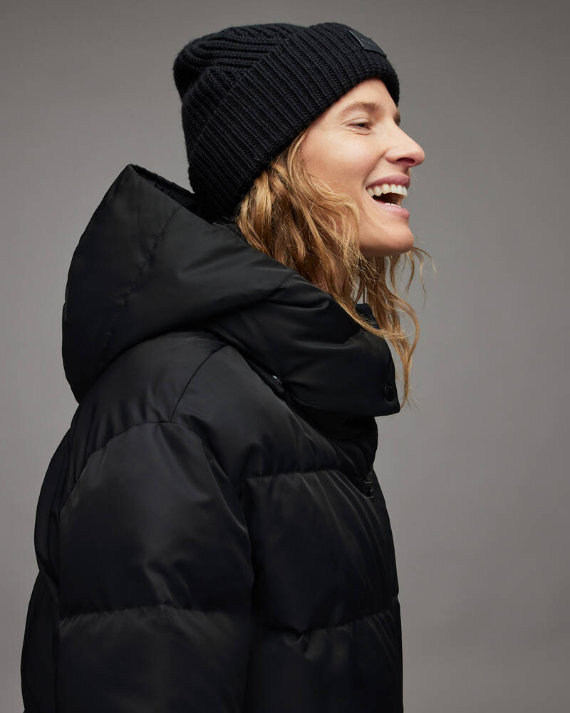 Abrigos Allsaints Allana Oversized Puffer Mujer Negros | GC0764298