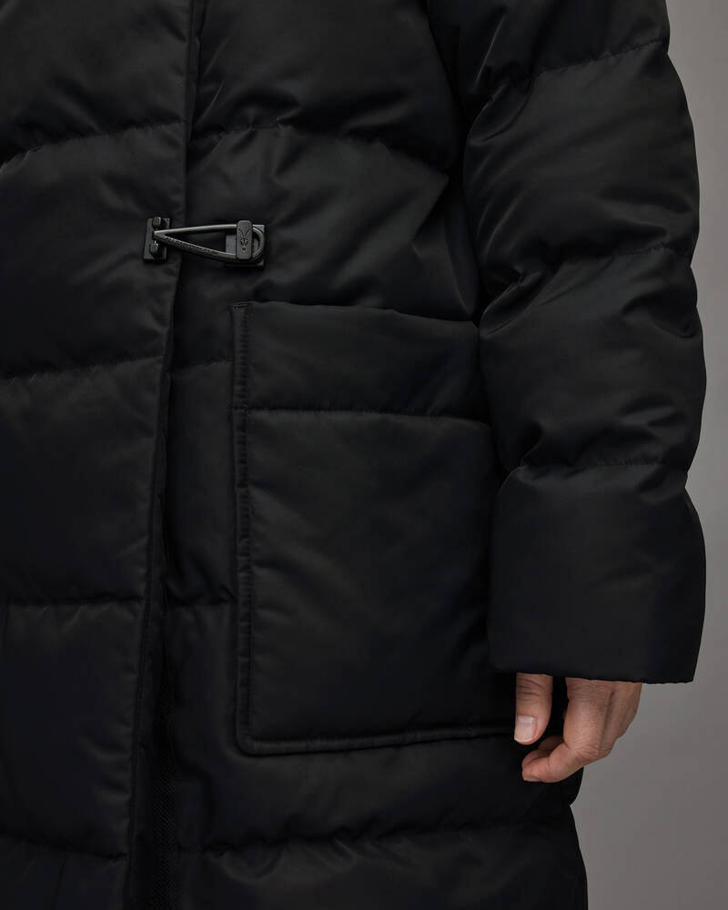 Abrigos Allsaints Allana Oversized Puffer Mujer Negros | GC0764298