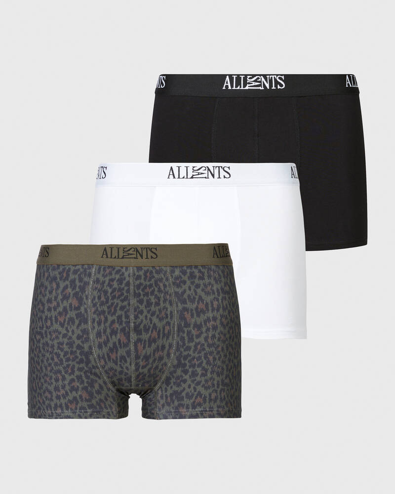 Calcetines Allsaints Wren Boxers 3 Pack Hombre Jet Blk/Wht/Brwn | BI9713624