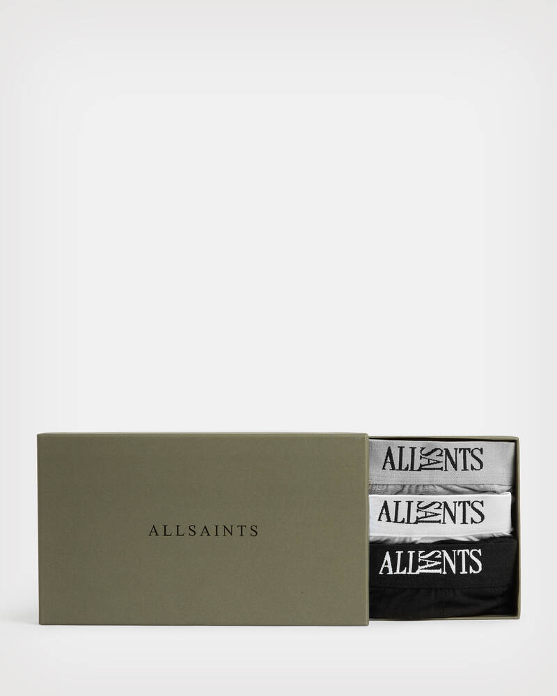 Calcetines Allsaints Wren Boxers 3 Pack Hombre Negros | DO7832641