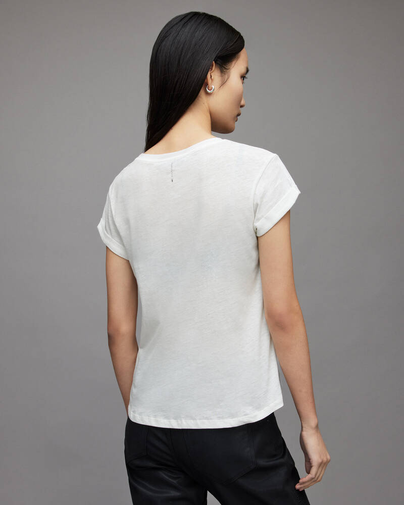 Camiseta Allsaints Anna Mujer Blancos | NY6958214