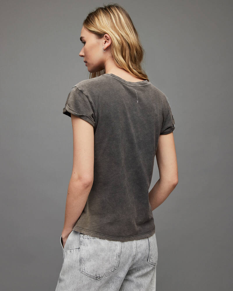 Camiseta Allsaints Anna Mujer Negros | AB7825346