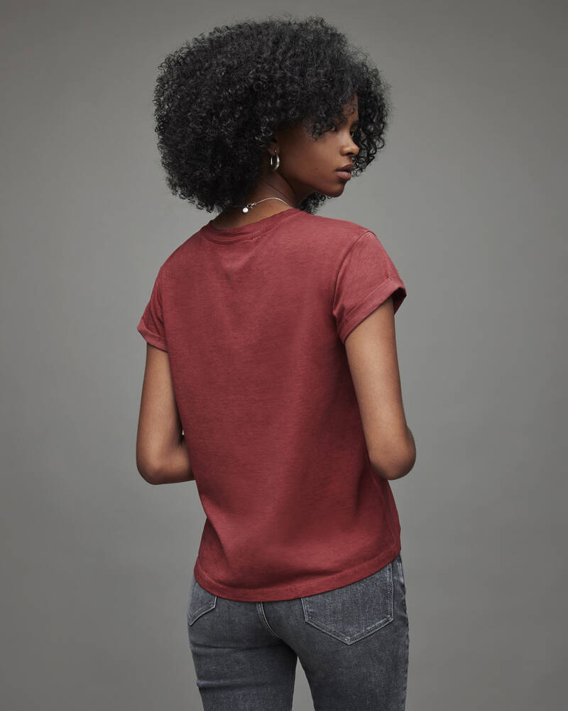 Camiseta Allsaints Anna Mujer Rojos | SL9568317