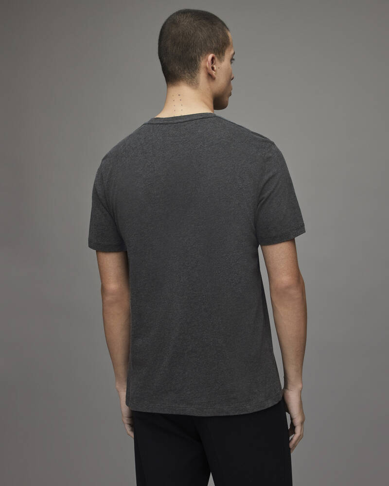 Camiseta Allsaints Brace Crew Brushed Algodon Hombre Grises | WM7304216