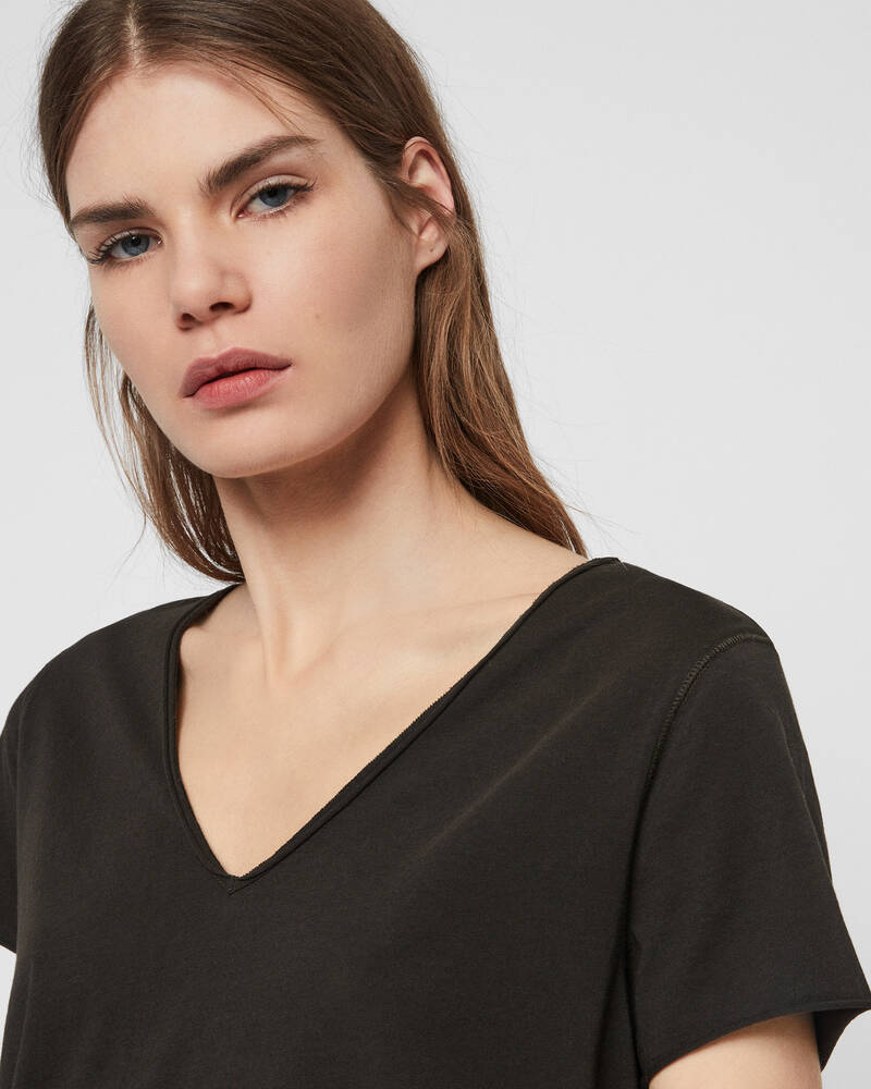 Camiseta Allsaints Emelyn Tonic Mujer Negros | WG1206579