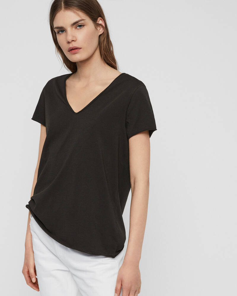 Camiseta Allsaints Emelyn Tonic Mujer Negros | WG1206579