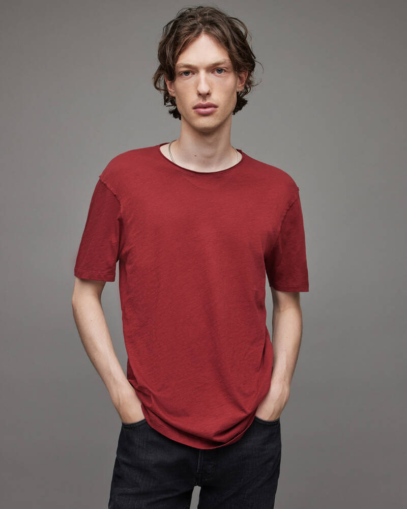 Camiseta Allsaints Figure Crew 2 Pack Hombre Rojos | WJ8392654