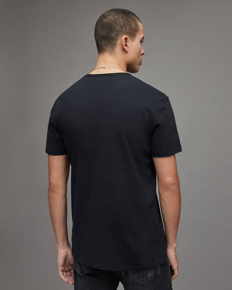 Camiseta Allsaints Figure Crew 2 Packs Hombre Negros | VH3960412