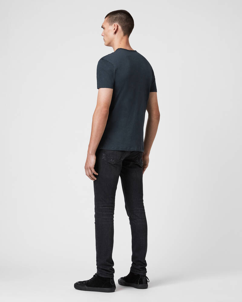 Camiseta Allsaints Figure Crew Hombre Azul Marino | BT2469317