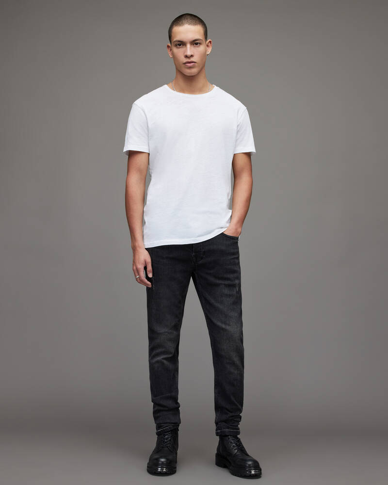 Camiseta Allsaints Figure Crew Hombre Blancos | WN1409368