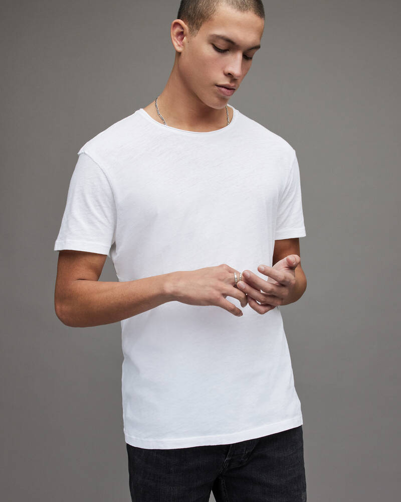 Camiseta Allsaints Figure Crew Hombre Blancos | WN1409368