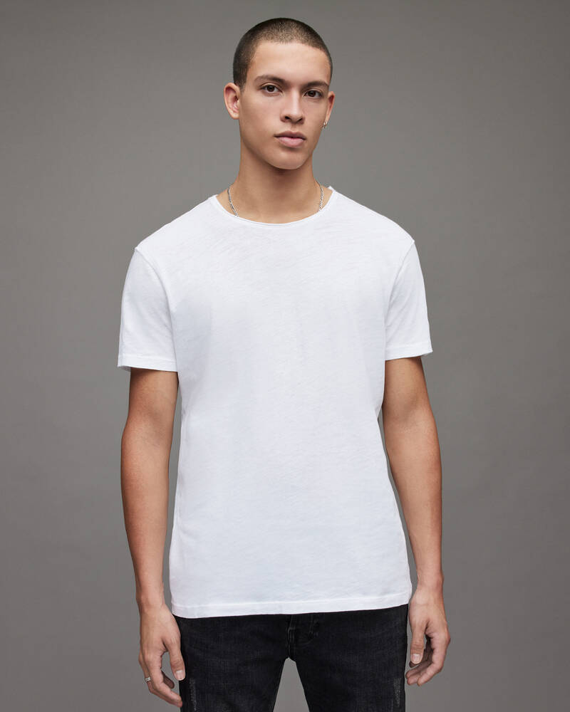 Camiseta Allsaints Figure Crew Hombre Blancos | WN1409368