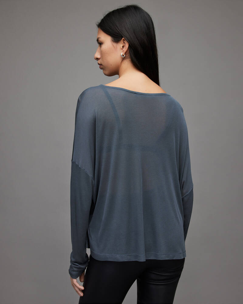 Camiseta Allsaints Francesco Rita Ramskull Mujer Azules | RM9013268