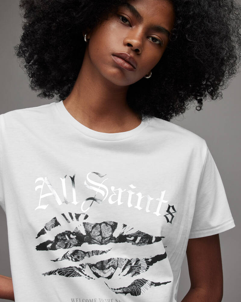 Camiseta Allsaints Grace Ally Mujer Blancos | TQ5043796