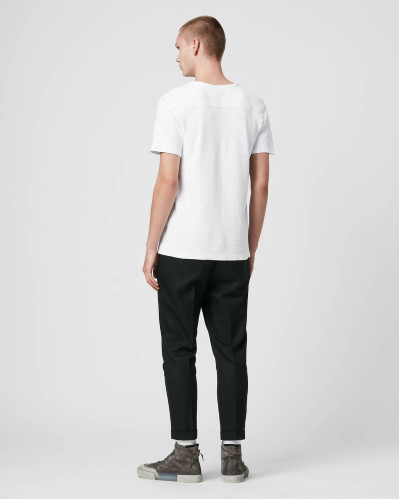 Camiseta Allsaints Muse Corta Sleeve Crew Hombre Blancos | BN2485061