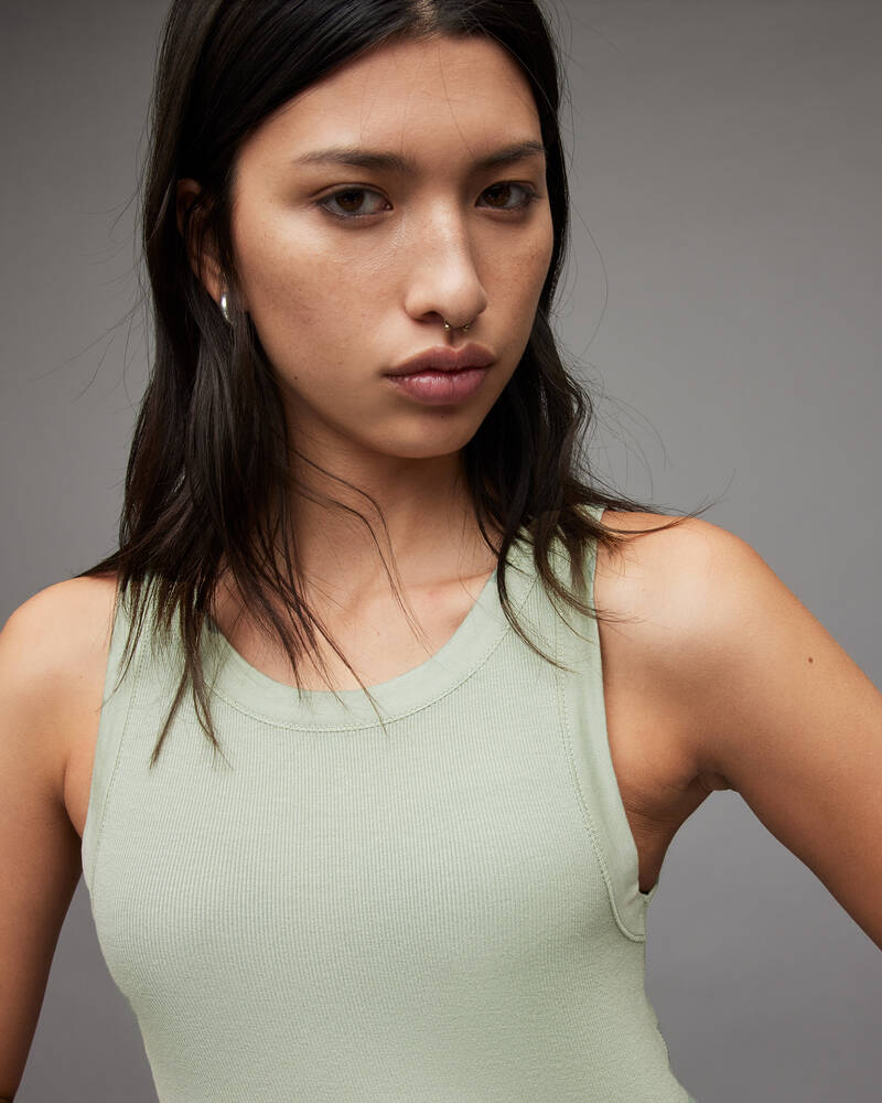 Camiseta Allsaints Rina Tank Mujer Verde Oliva Verdes | KW0127589