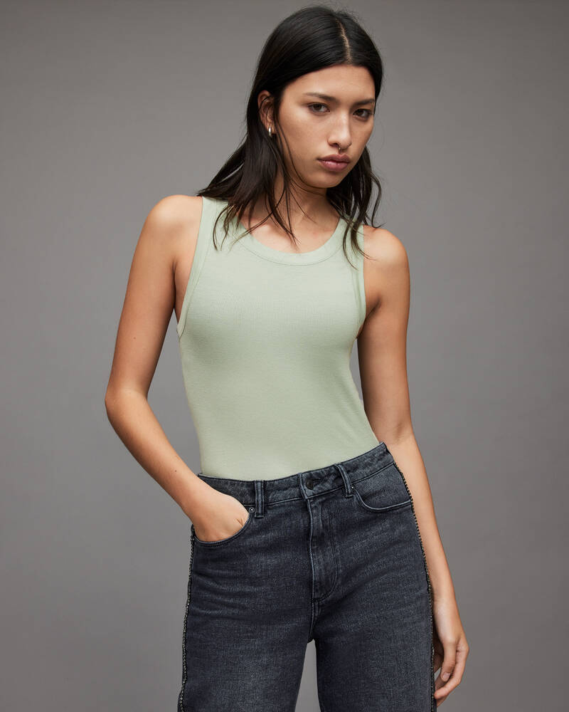 Camiseta Allsaints Rina Tank Mujer Verde Oliva Verdes | KW0127589