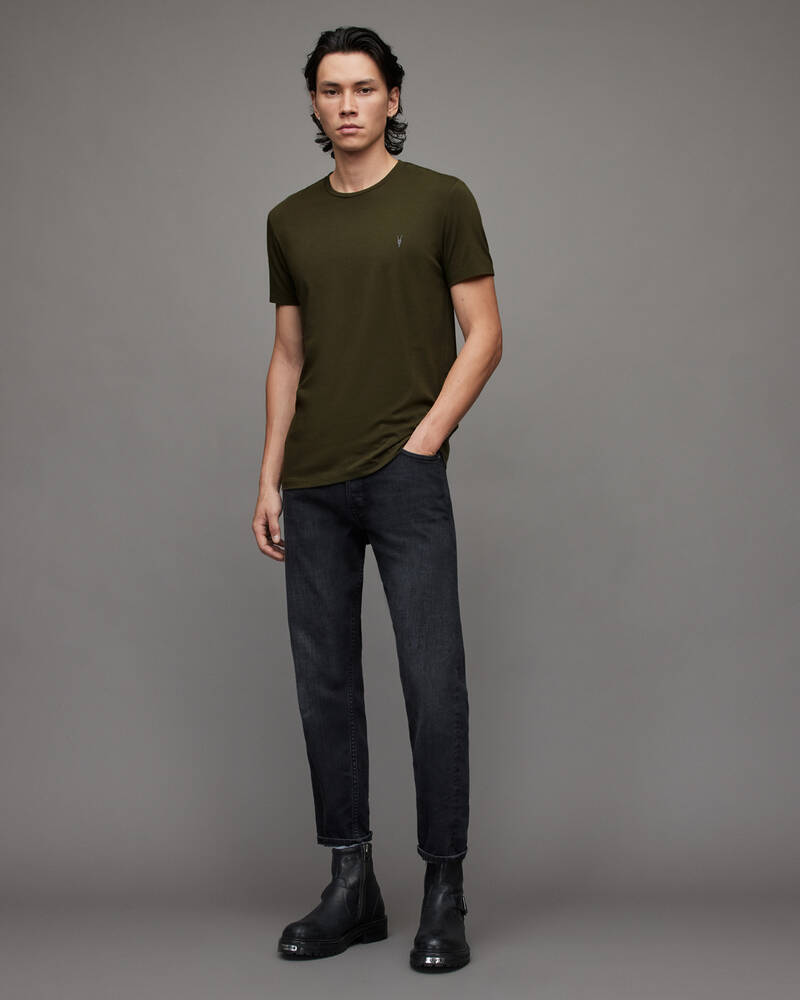 Camiseta Allsaints Tonic Crew Hombre Verdes | WQ6492075