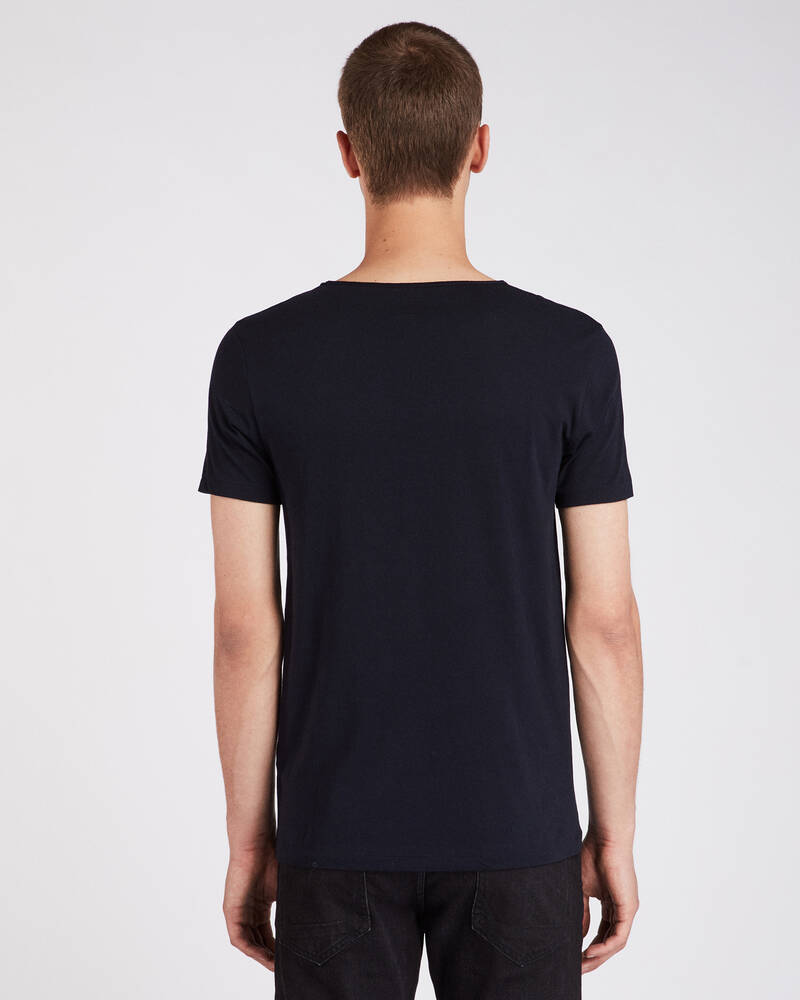 Camiseta Allsaints Tonic Scoop Hombre Azul Marino | EL5109426