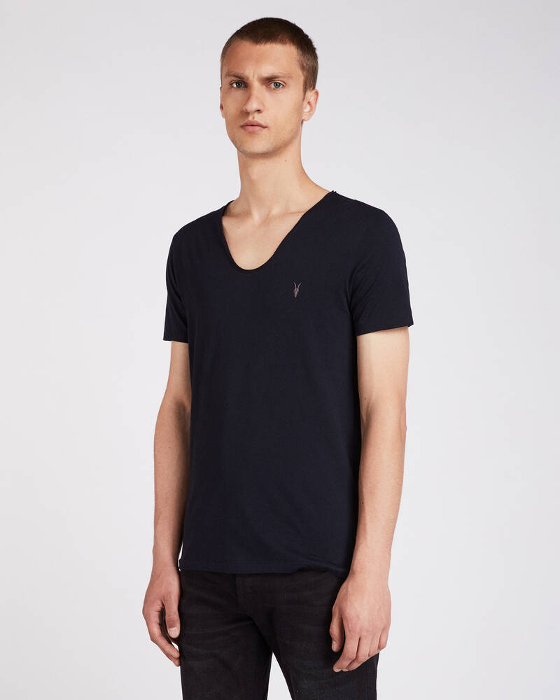 Camiseta Allsaints Tonic Scoop Hombre Azul Marino | EL5109426