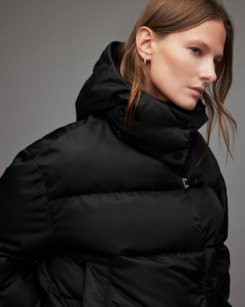 Chaquetas Allsaints Allais Puffer Mujer Negros | HY0817439