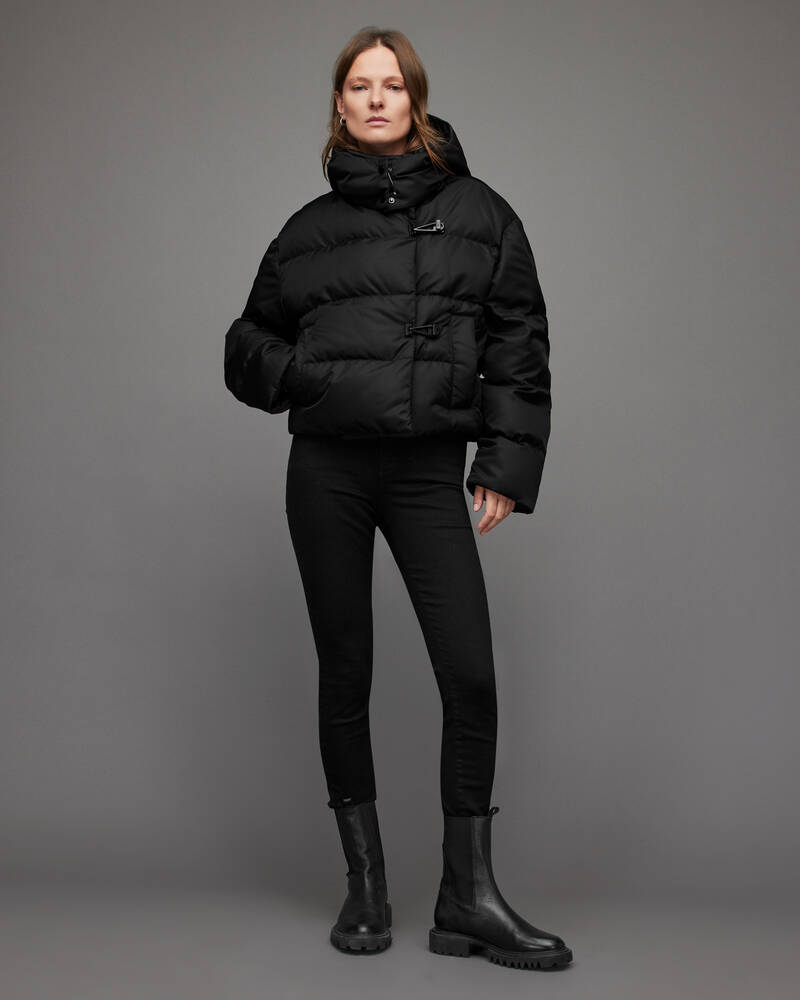 Chaquetas Allsaints Allais Puffer Mujer Negros | HY0817439