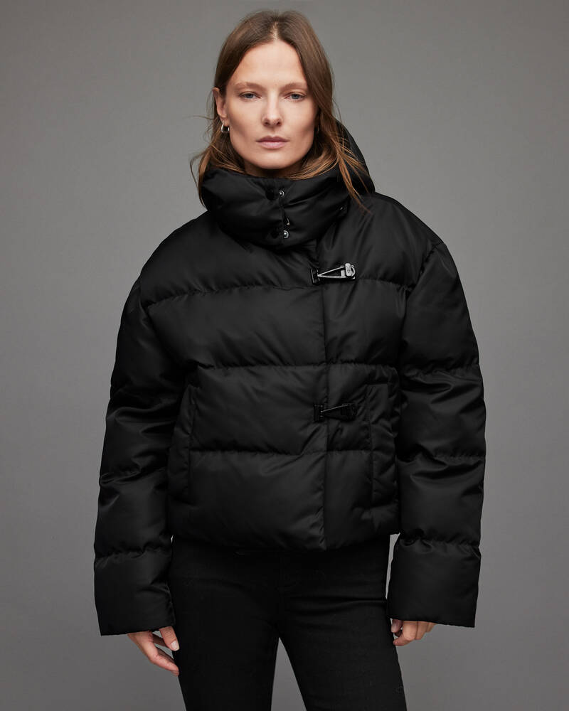 Chaquetas Allsaints Allais Puffer Mujer Negros | HY0817439