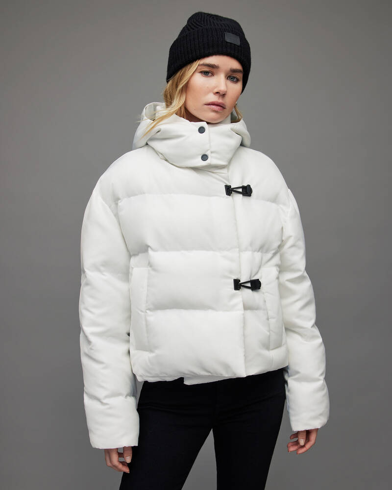 Chaquetas Allsaints Allais Puffer Mujer Blancos | JS5392017