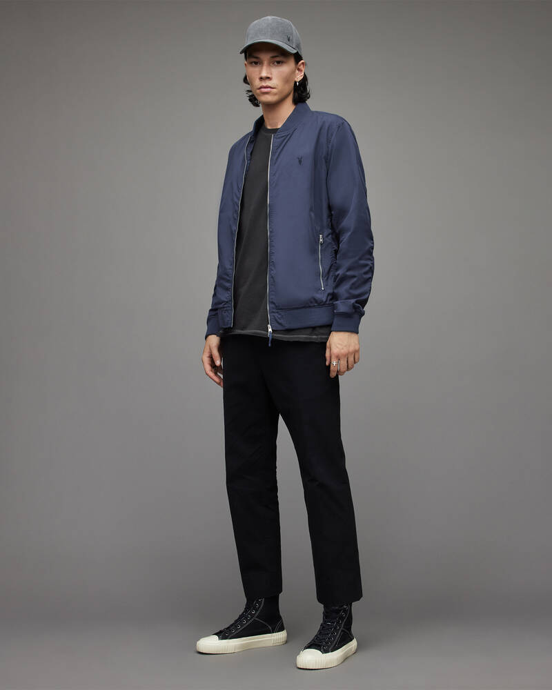 Chaquetas Allsaints Bassett Bomber Hombre Azules | ZP3571082