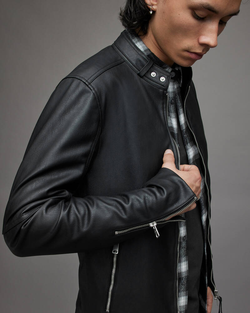 Chaquetas Allsaints Cora Faux Hombre Negros | FE0136724