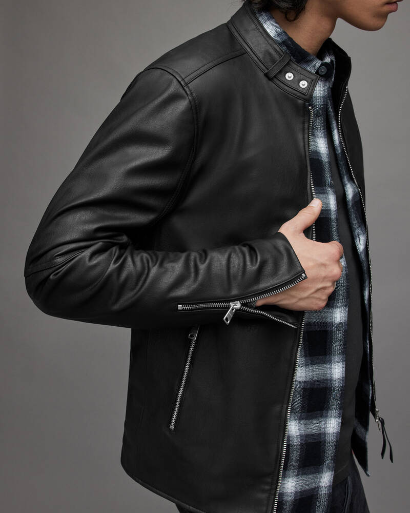 Chaquetas Allsaints Cora Faux Hombre Negros | FE0136724