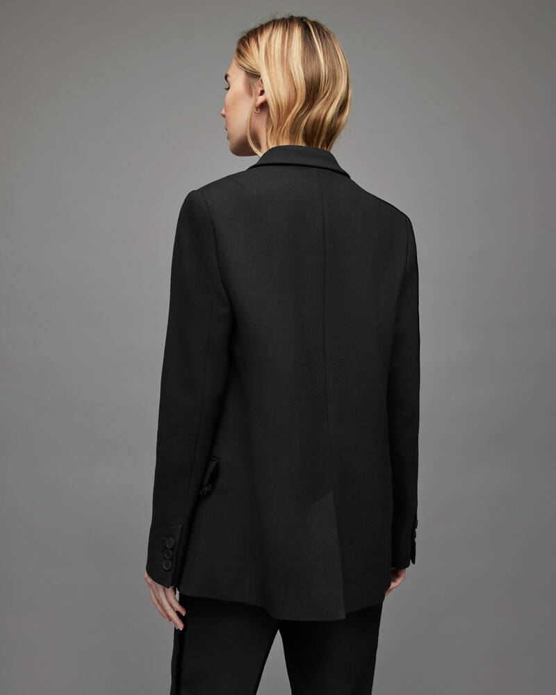 Chaquetas Allsaints Maxine Blazer Mujer Negros | EZ0631487