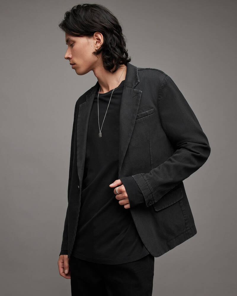 Chaquetas Allsaints Mercier Single Breasted Hombre Negros | AJ5769280