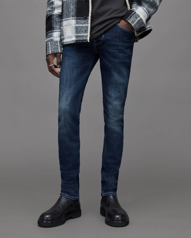 Jeans Allsaints Cigarette Flaco Hombre Azules | AE7654302