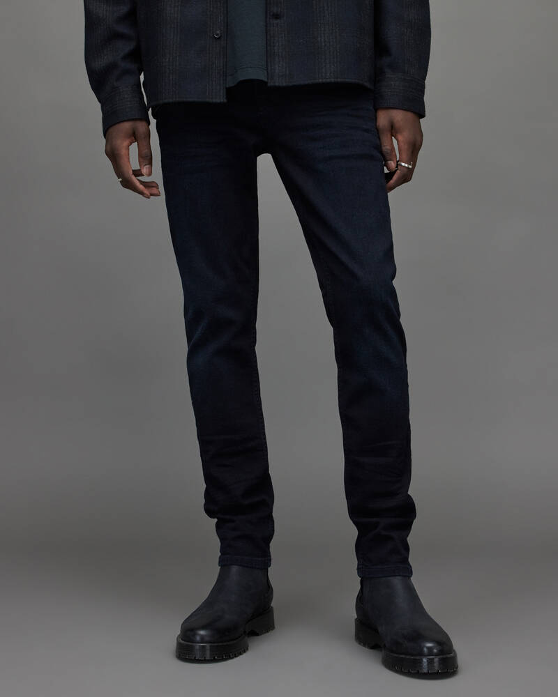 Jeans Allsaints Cigarette Flaco Hombre Azules Negros | SA2831760