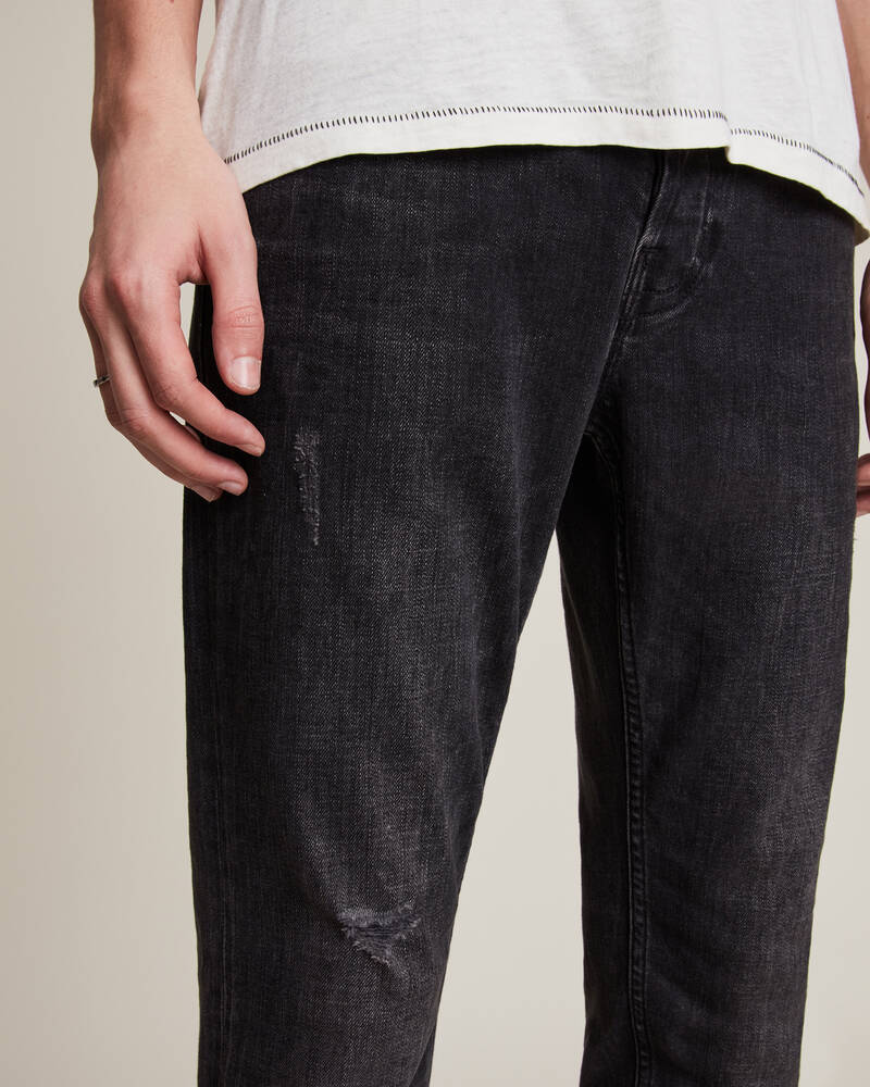 Jeans Allsaints Rex Slim Hombre Negros | BI3076541