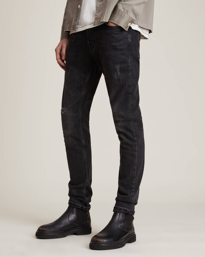 Jeans Allsaints Rex Slim Hombre Negros | BI3076541