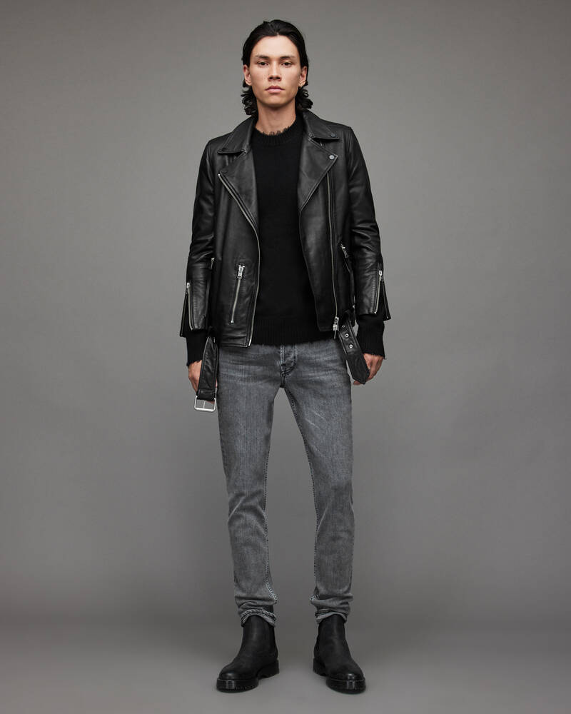 Jeans Allsaints Rex Slim Hombre Negros | NH9842157