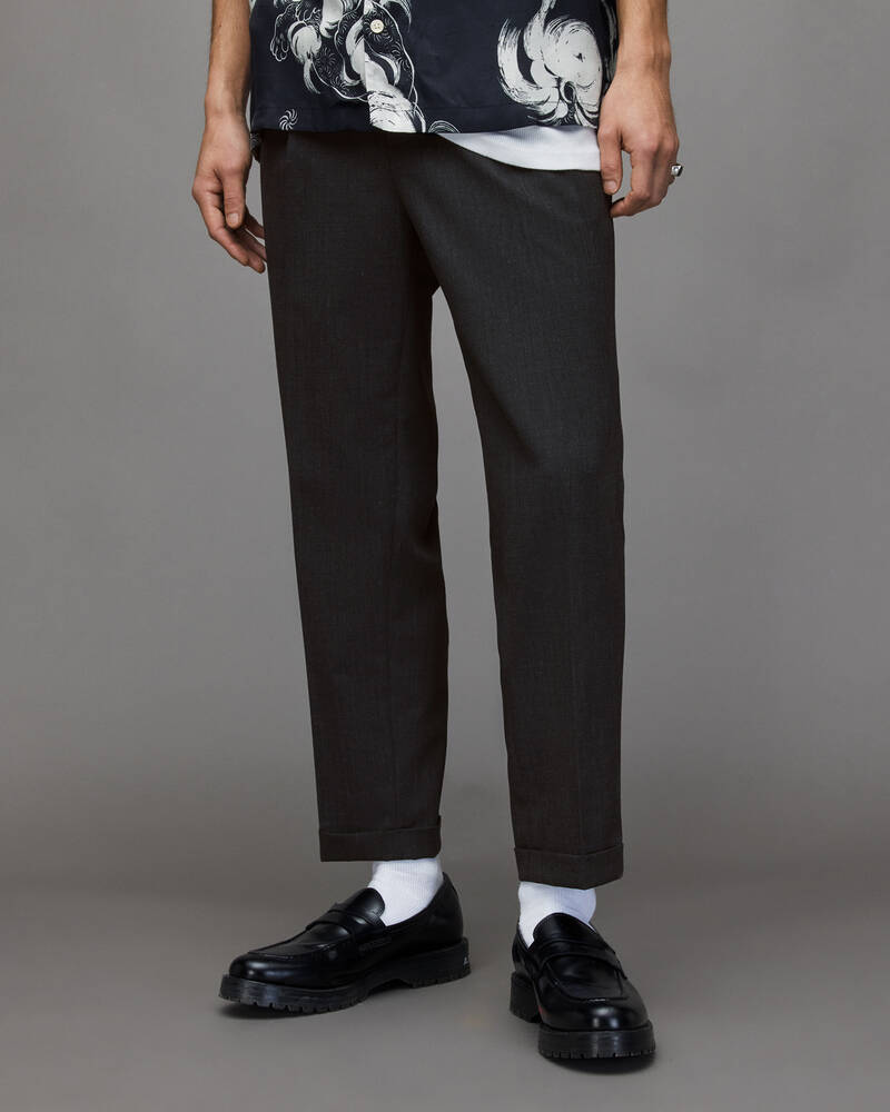 Pantalones Allsaints Conley Directo Cropped Hombre Grises | UL7351928