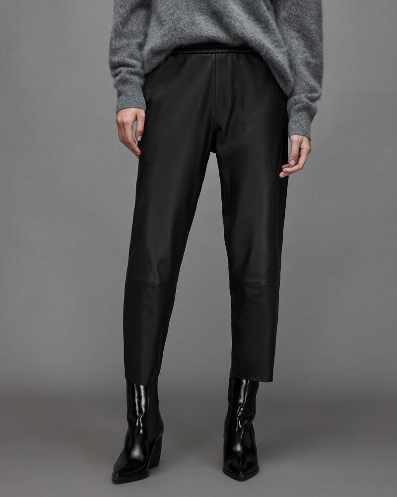 Pantalones Allsaints Jen Cuero Joggers Mujer Negros | PR0891432