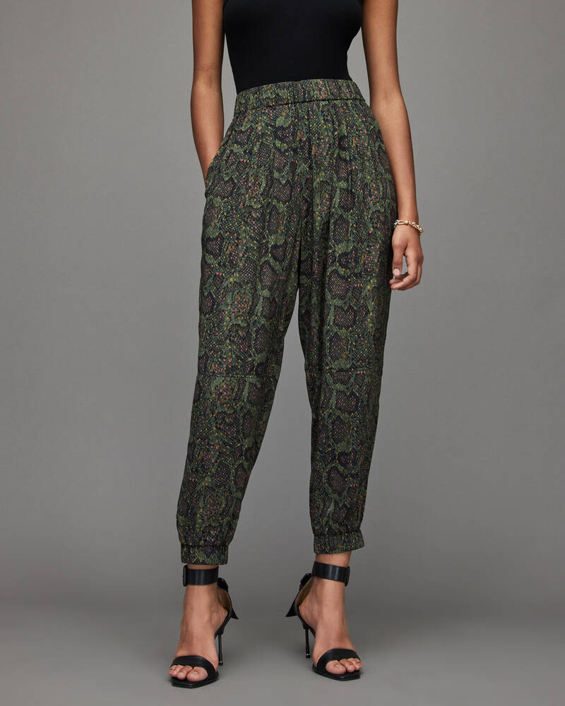 Pantalones Allsaints Lila Tamora Tapered Mujer Kaki Verdes | NY8795462