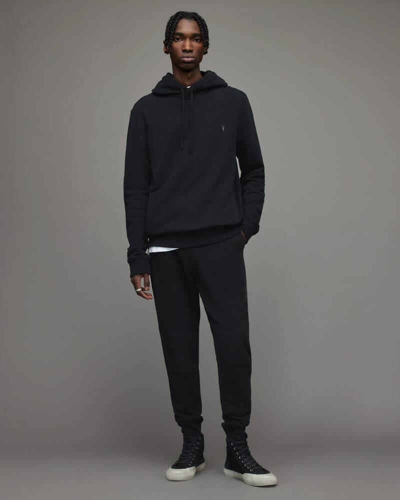 Pantalones Allsaints Raven Cuffed Slim Sweatpants Hombre Negros | KF7851394