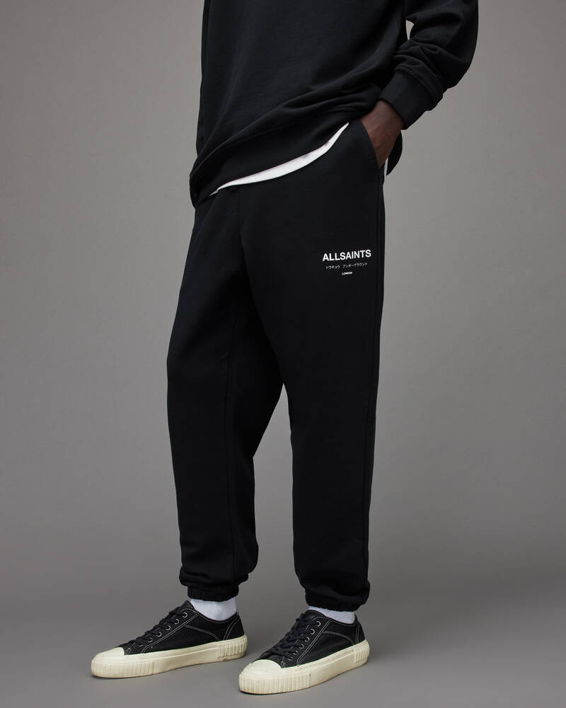 Pantalones Allsaints Underground Sweatpants Hombre Negros | ZO1375809