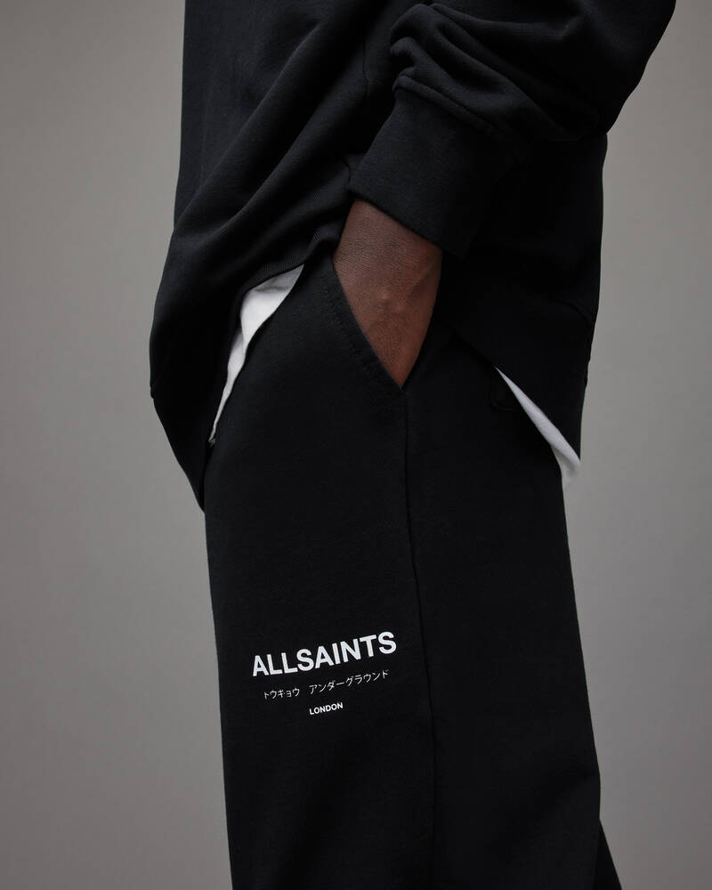 Pantalones Allsaints Underground Sweatpants Hombre Negros | ZO1375809