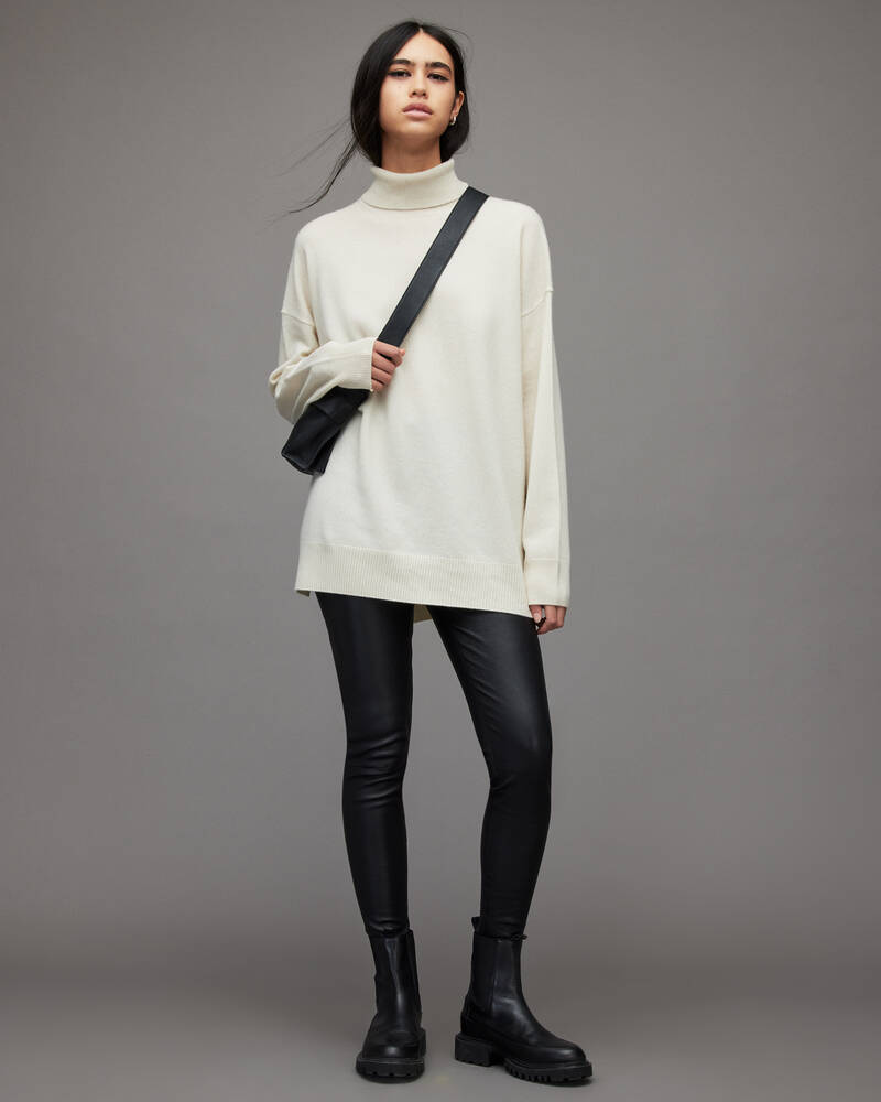 Prendas De Punto Allsaints Gala Cashmere Jumper Mujer Blancos | NF8572496