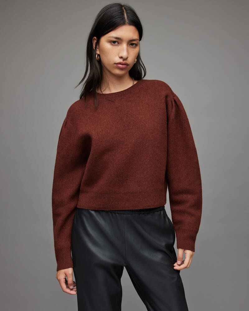 Prendas De Punto Allsaints Vika Boiled Jumper Mujer Naranjas | CE2613847