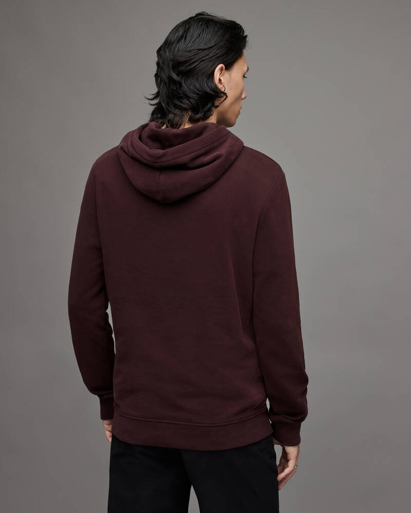 Sudadera Con Capucha Allsaints Raven Pullover Hombre Rojos | BS5413789