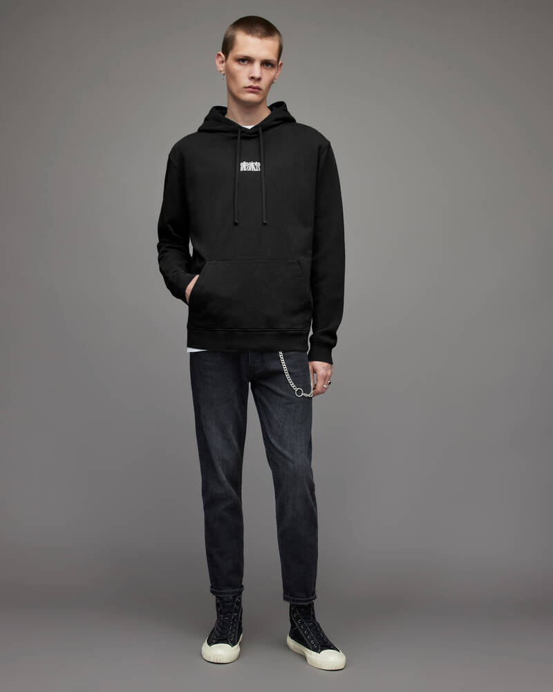 Sudadera Con Capucha Allsaints Refract Pullover Hombre Negros | CI1823065